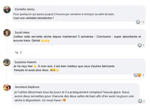 Serviette de séchage microfibre