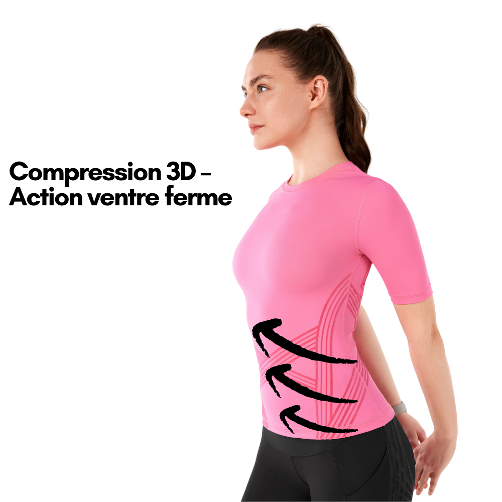 T-shirt 3D - brûle graisse et sculpte silhouette