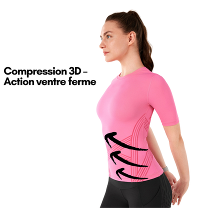 T-shirt 3D - brûle graisse et sculpte silhouette