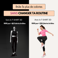 T-shirt 3D - brûle graisse et sculpte silhouette