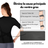 T-shirt 3D - brûle graisse et sculpte silhouette