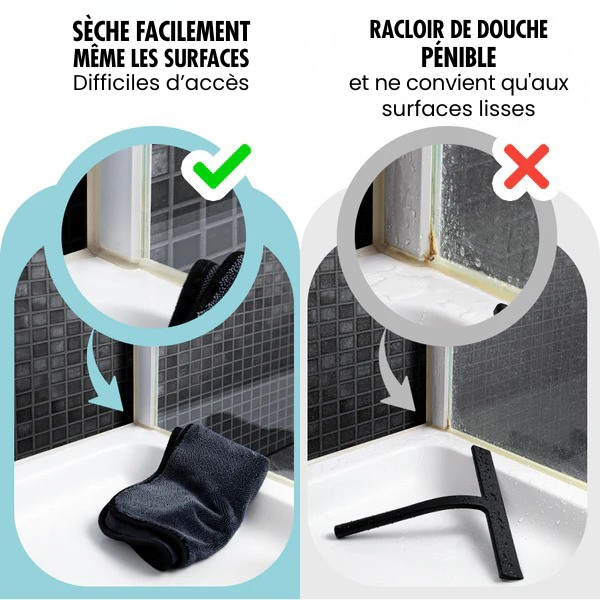 Serviette de séchage microfibre